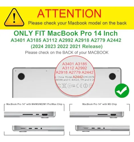 Fintie Funda Rígida Resistente Para Macbook Pro De