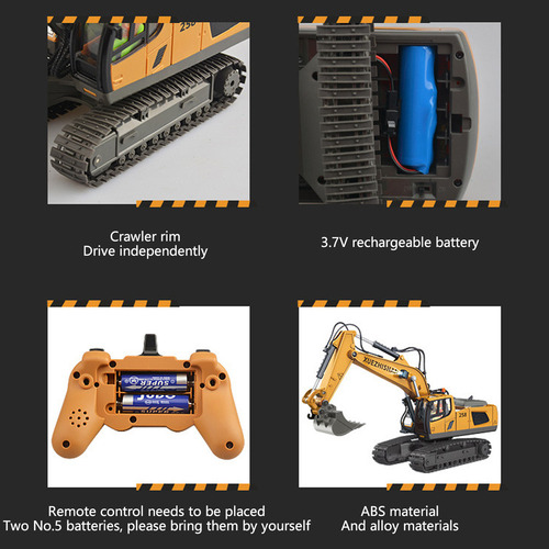 Excavadora De Control Remoto D Rc Toy 1:20 Rc Excavator Toy