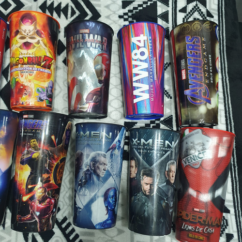 Colección De Vasos De Cine Marvel Dc (Usado)