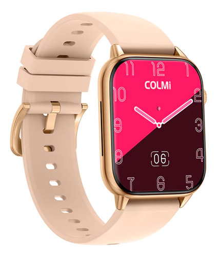Smartwatch Colmi C60 Rose Gold Salud Deportes Para Mujer Color de la malla Rosa