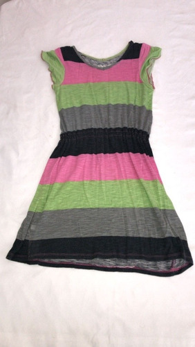 Vestido De Colores Talla 6 Marca Benetton 