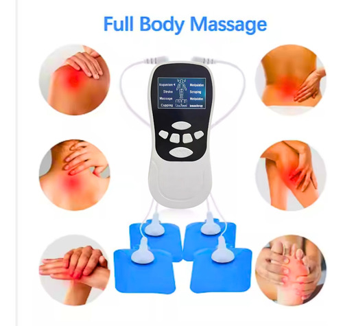 Electroestimulador Muscular Masajeador 8 Modos 15 Niveles