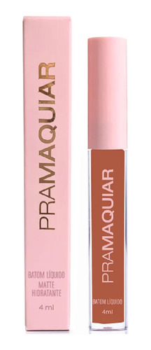 Batom Liquido Hidratante Matte Pramaquiar Cor 4107 Avelã