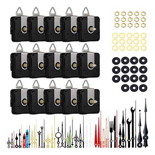 Kit De Reparacin De Reloj Con 15 Piezas De Mecanismo Y 16 Ma