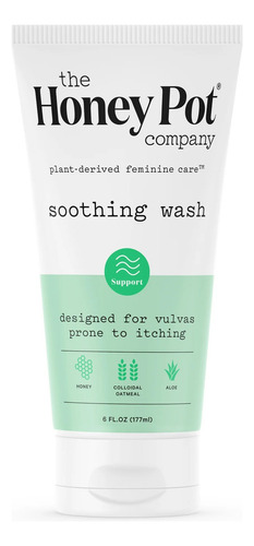 The Honey Pot Company, Soothing Colloidal Oatmeal Wash, 6oz