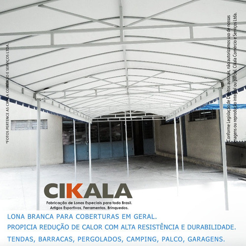 Lona 10x8 Metros Pvc Galpão Tendas Patios Quadras 500 Micras