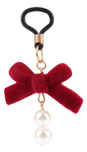 Pezonera Sexy Pearl Nipple Placentero Estimulador Color Rojo Diseño De La Tela Moño Cruzado