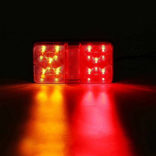 2pcs 12v 10led Impermeable Camión Remolque Camión Luz Traser