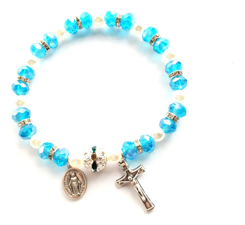 (ab) Pulsera De Rosario Con Cuentas Elásticas Para Joyas, Ad