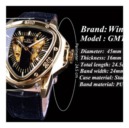 Reloj Mecánico Automático Winner Casual Skeleton