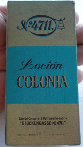 Monijor62 Antigua Locion Colonia Nº 4711 Completa En Su Caja