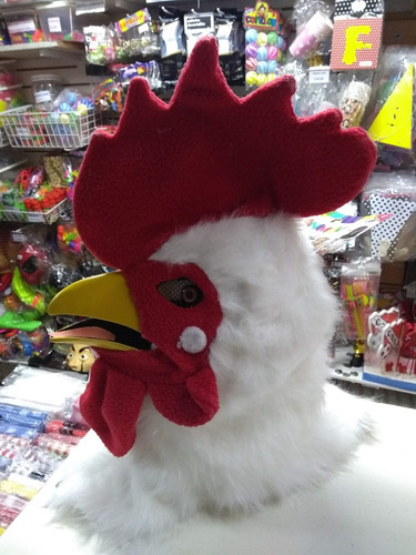 Imagen 4 de 6 de Mascara Careta Gallo Movil Animov Cotillon Disfraz