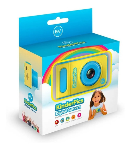 Cámara Digital Fotográfica Niños Kinder Pics Hd / Ev