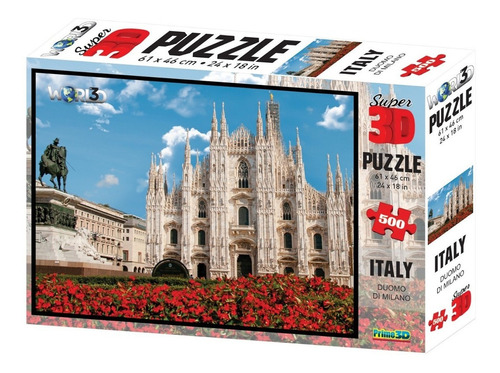 Puzzle Rompecabeza 500 Piezas Prime 3d Catedral Milan 10136