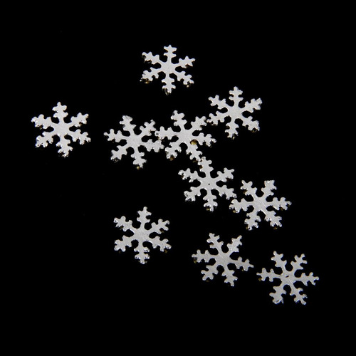 4 X 10 Uds Adornos De Espalda De Cristal De De Nieve Para