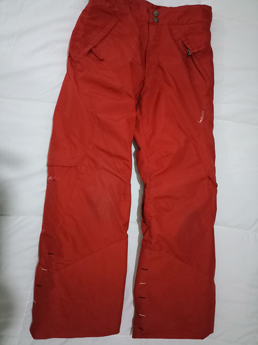 Pantalón Nieve Talla 8 Rojo Wed'ze Térmico Impermeable 