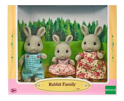 Sylvanian Families Familia De Conejos X 3 Original