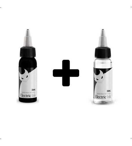 Preto Tribal 30ml Electric Ink + Diluente Tattoo Envio 24h