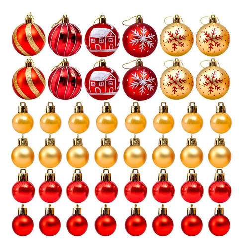 Juego De Adornos Para Árbol De Navidad,adornos De Bolas De