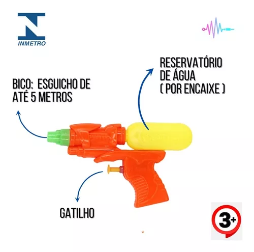 Kit 30 Pistola Água Brinquedo Lançador de Água Arma Arminha Pistolinha de  Água