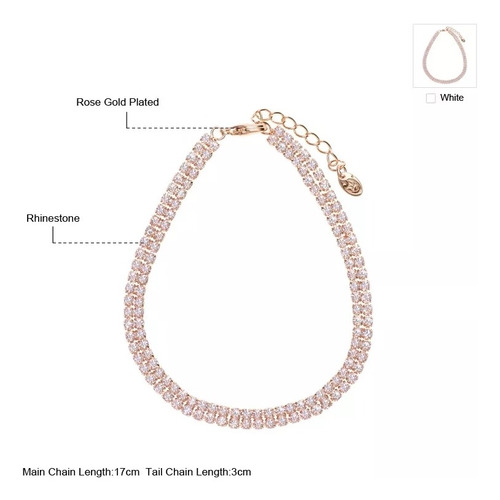 Pulsera De Corazones Oro Rosa Envio Gratis.