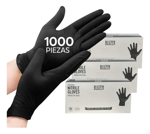 Guantes Vinil Nitrilo Libre De Latex Antideslizantes 1000pz