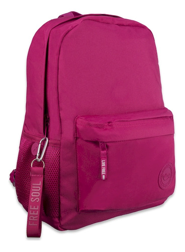 Mochila Espalda Talbot Lifestyle 40cm 16 Pulgadas Color Viva Magenta Diseño De La Tela Liso