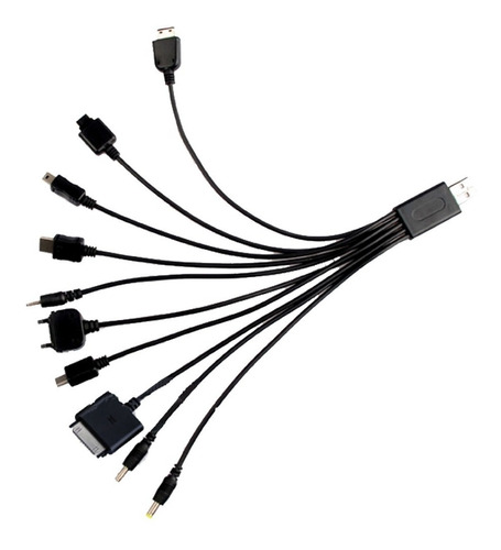 Cable Usb 10 En 1 Cargador Blackberry Samsung Psp Ds Htc LG