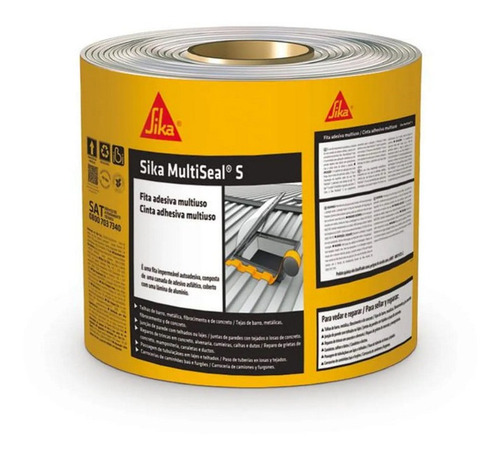 Imagen 1 de 9 de Sika Tapagoteras Multiseal S, Cinta Selladora 10cmx3m