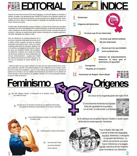 Revista Digital Feminismo 100% Imprimible Y Editable A Color