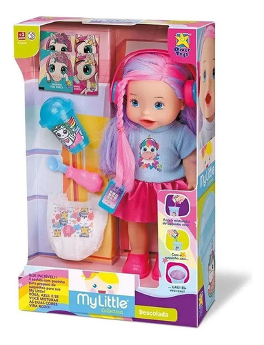 Muñeca Con Auriculares Y Micrófono Divertoys Ikdiv088