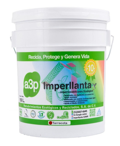Impermeabilizante De Llanta A3p Imperllanta 10 Años C/ Envío