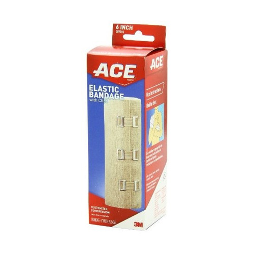 Ace Vendaje Elástico Con Clips, 6 Pulgadas