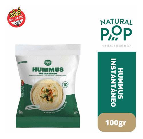 Premezcla Para Preparar Hummus Natural Pop Sin Tacc X 100 Gr