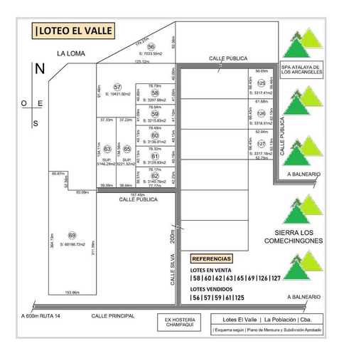 Terrenos En Venta En La Población, Traslasierra, 3200 M2