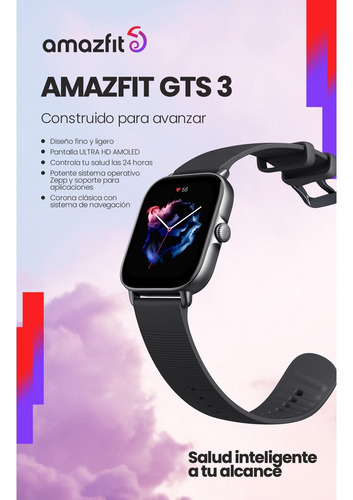 Imagen 5 de 7 de Smartwatch Amazfit Gts 3 Reloj Inteligente