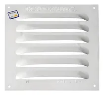 Comprar Reja Rejilla Ventilación 20x20cm Aprobada Atornillar Blanca