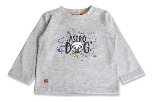 Polera Niño Gris Claro Pillin (pvz606-24mLG)