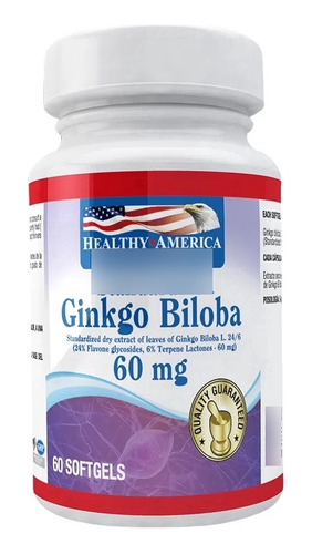 Ginkgo Biloba 60mg 60 Softgels - g a $733