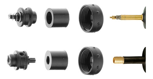 Imagem 4 de 4 de Mini Bomba Ar High One Gp47l Reversivel Presta Schrade 80psi