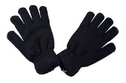 Pack Gorro Skate Unitalla Y Guantes Textil Negros Para Frio