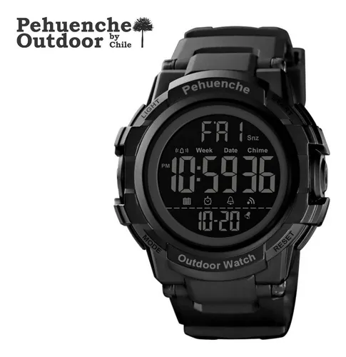 Reloj Pehuenche Resistente Al Agua 5 Atm Alarma Luz Crono Vm