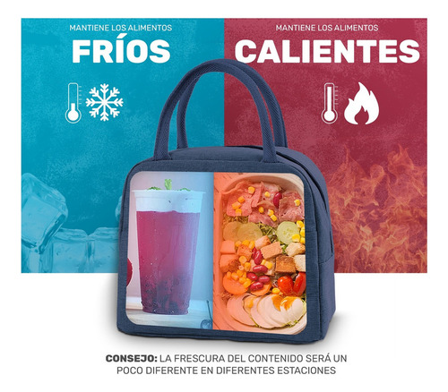 Caja De 15 Loncheras Térmicas Premium Bolsa Lunch Frío/calor Azul Oscuro Color