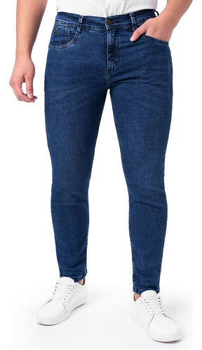 Pantalon Clasico Denim Stretch Hombre Pulman