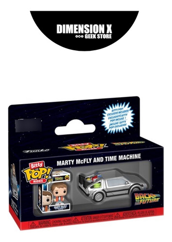 Funko Bitty Pop Rides Marty Time Machine Back To The Future