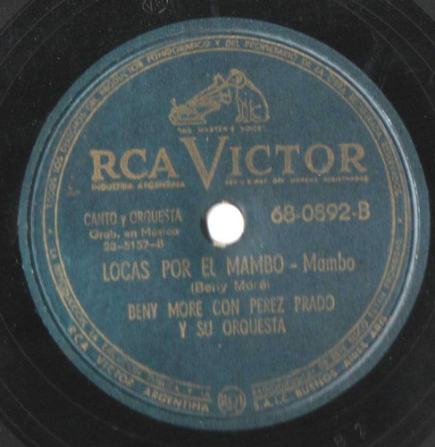 Disco De Pasta Beny More - Pérez Prado Locas Por El Mambo (Usado)