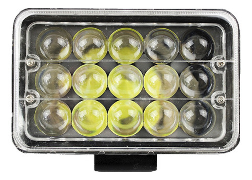 Neblinero 15 Led Lupa Auto Camión 12-60v Rectangular Blanco