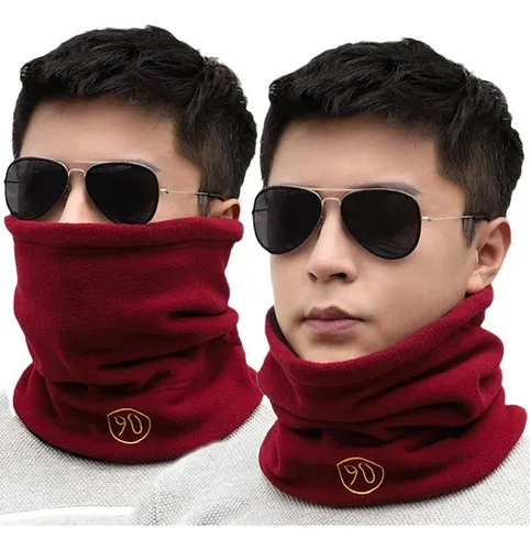 Men's Neck Warmer Scarf Knitted Plush Fake Collar Stylish