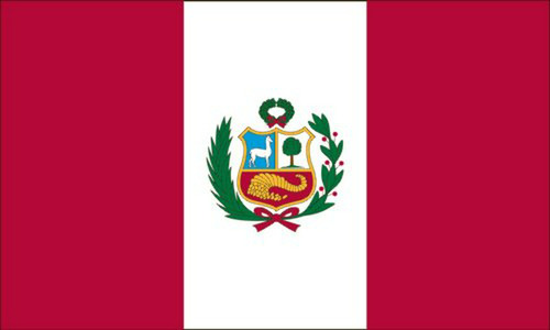 Bandera Perú Nylon 4'x6' Usa