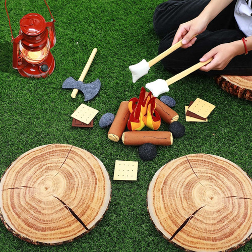 Juego De 26 Pizas De Simulacio De Camping Falso, Juguetes De